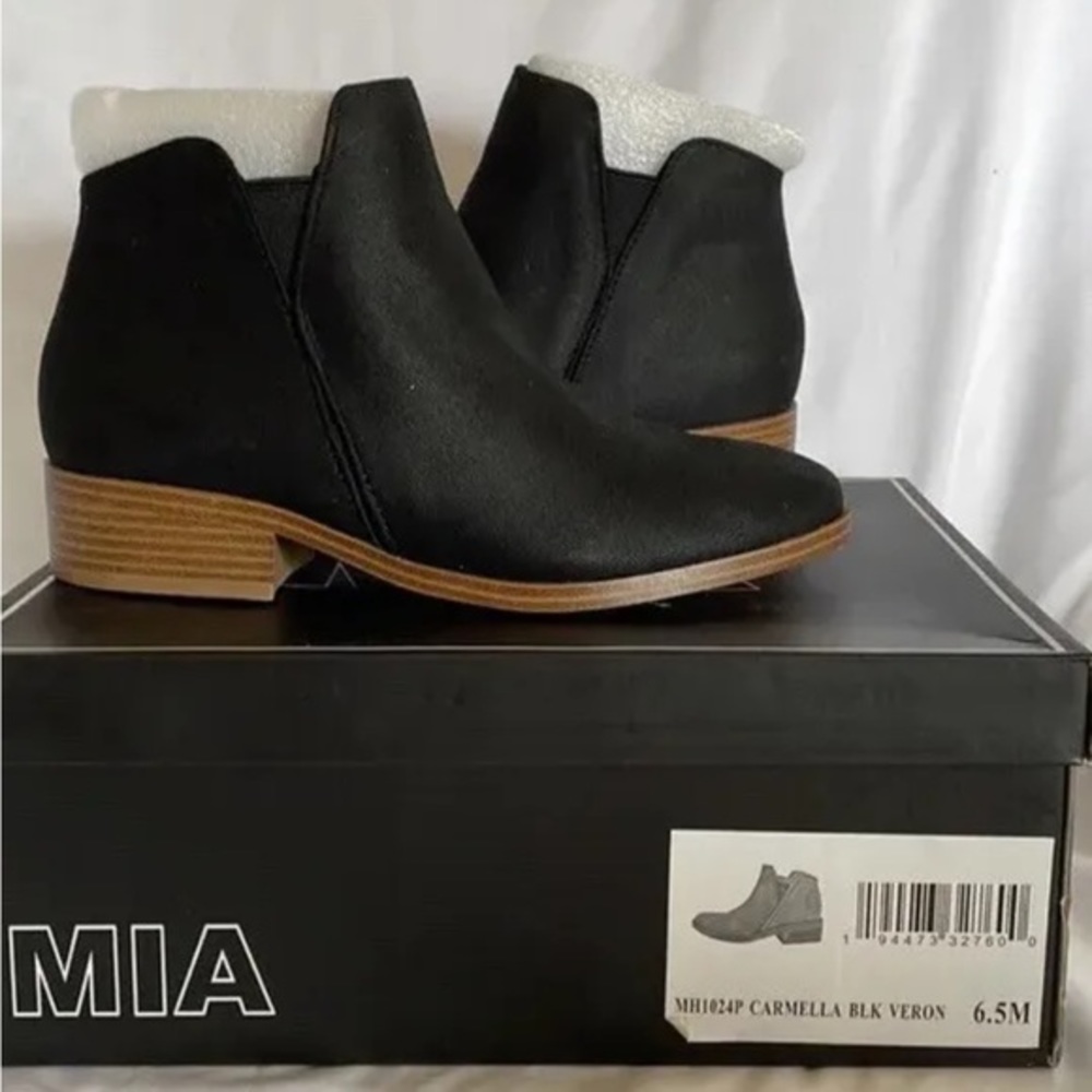 Mia Patton‎ Ankle Boots, Women's Size 6.5 M, Black NWOT
